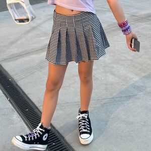 Full Tilt Checkered Skirt